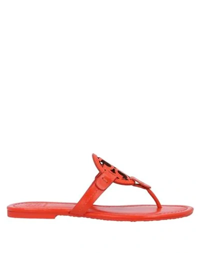 Tory Burch Toe Strap Sandals In Red