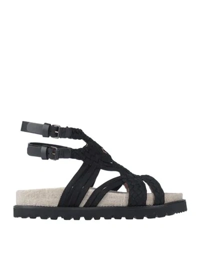 Alberta Ferretti Sandals In Black