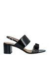 Ferragamo Sandals In Black