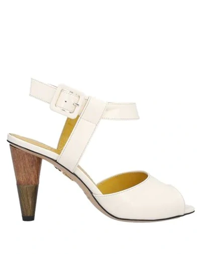 Charlotte Olympia Sandals In Ivory