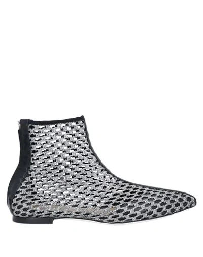 Greymer Ankle Boots In Silver