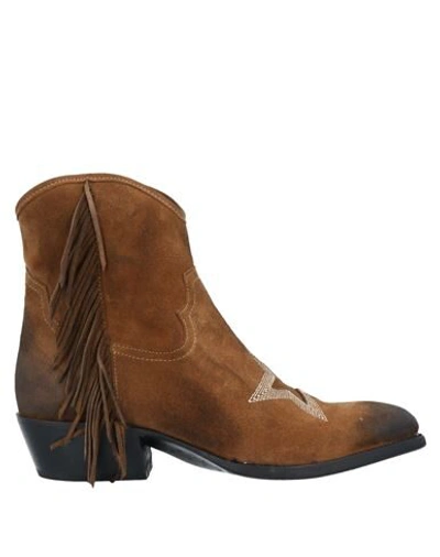 Mezcalero Ankle Boots In Brown