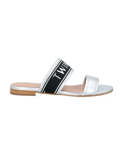 Twinset Sandals In Silver