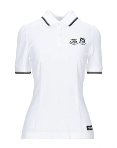 Dolce & Gabbana Polo Shirts In White