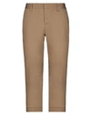 Dsquared2 Cropped Pants In Camel