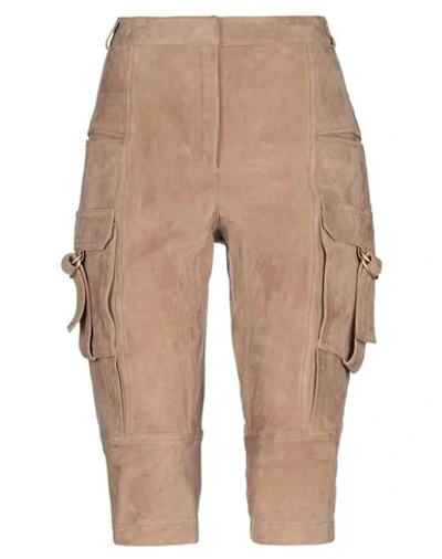 Balmain Cropped Pants & Culottes In Beige