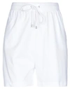 Alberta Ferretti Woman Shorts & Bermuda Shorts White Size S Cotton