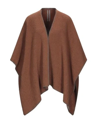 Rick Owens Cape In Brown