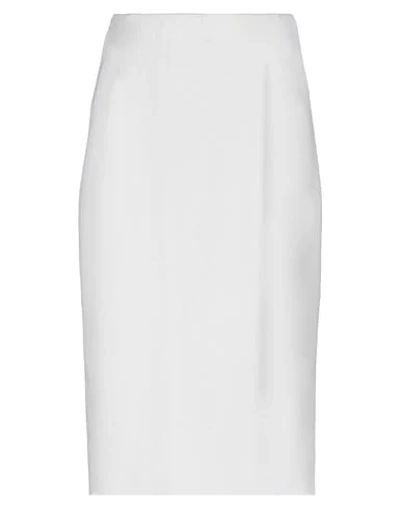 Agnona Midi Skirts In White