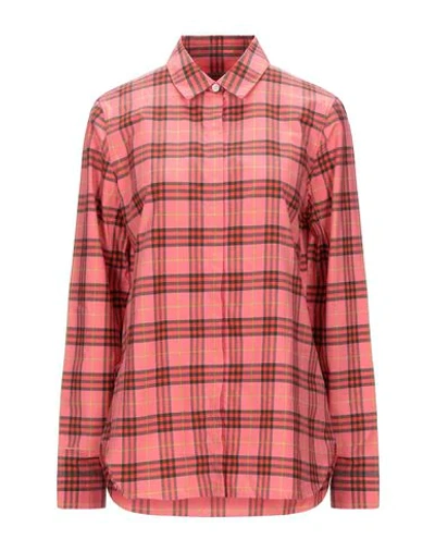 Burberry Shirts In Coral