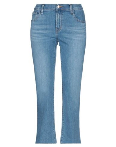 J Brand Denim Cropped In Blue