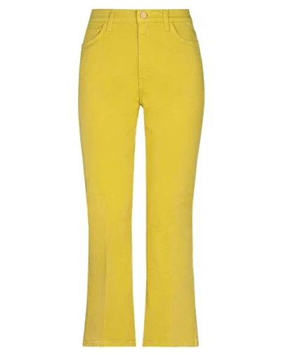 Manila Grace Jeans In Yellow