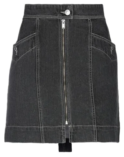 Isabel Marant Étoile Denim Skirts In Black