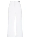 Frankie Morello High Waisted Multipockets Jeans & Pant In White