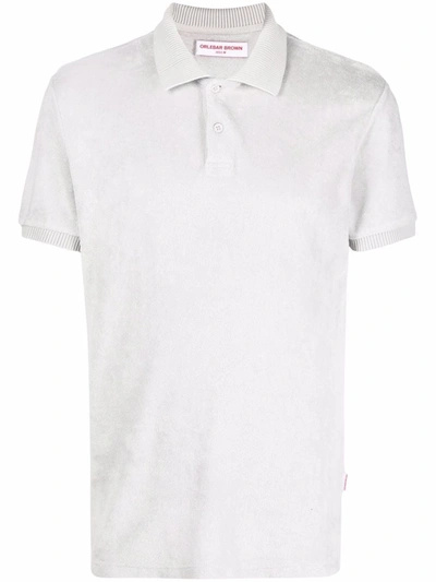 Orlebar Brown Short-sleeved Polo Shirt In Grau