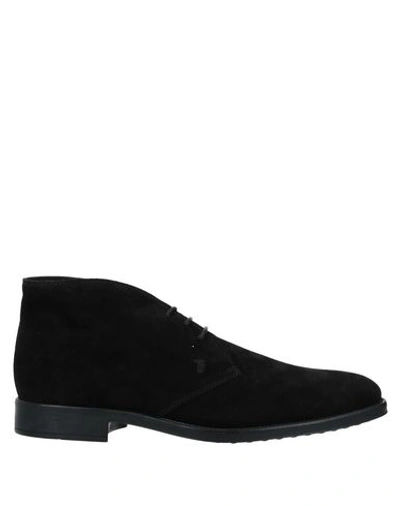 Tod's Ankle Boots In Black