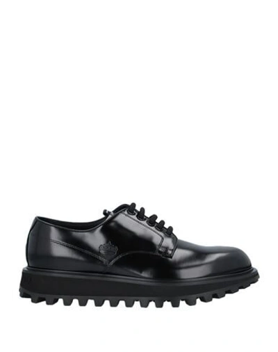 Dolce & Gabbana Lace-up Shoes In Black