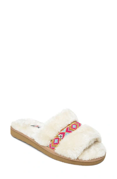 Minnetonka Women's London Slide Slippers Women's Shoes In Cream