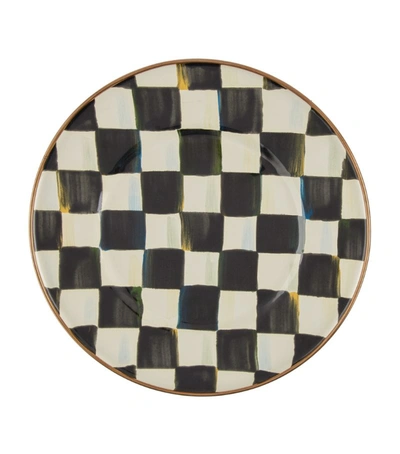 Mackenzie-childs Courtly Check Salad Plate In Black