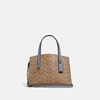 Coach Charlie Carryall 28 In Signature Canvas - Women's In Pewter/tan Bluebell