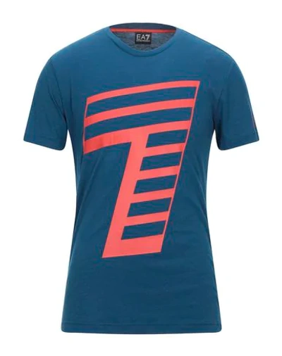 Ea7 T-shirts In Blue