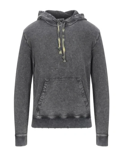 Saint Laurent Sweatshirts In Steel Grey
