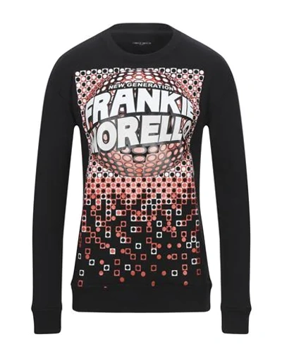 Frankie Morello Mens Black Sweatshirt In Black