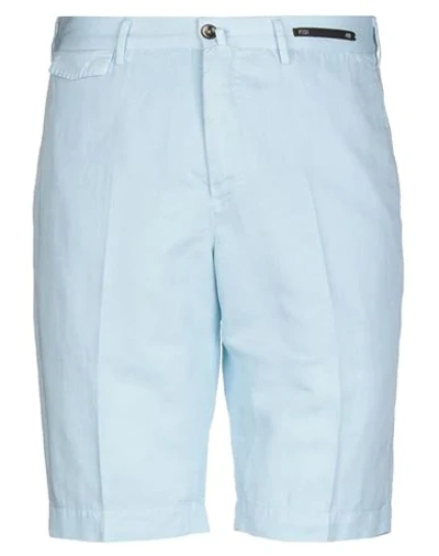Pt Torino Shorts & Bermuda Shorts In Sky Blue