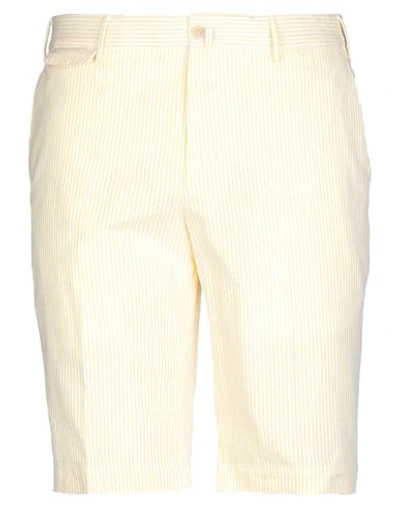 Pt Torino Shorts & Bermuda Shorts In Light Yellow