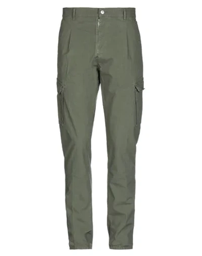 Grey Daniele Alessandrini Pants In Military Green