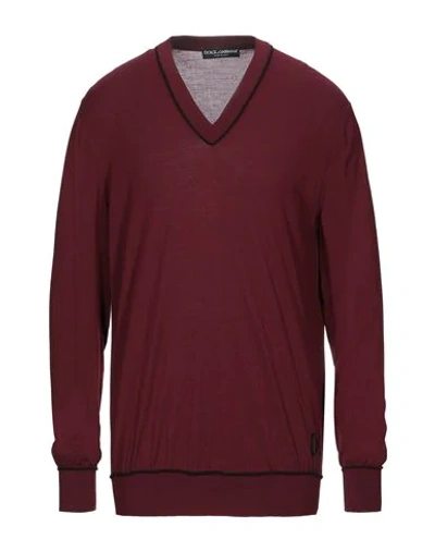 Dolce & Gabbana Sweaters In Maroon