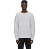 Dunhill Grey Engineered Rib Military Sweater In 103 Pumice