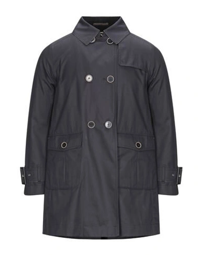 Herno Overcoats In Dark Blue