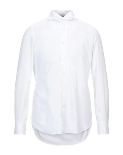 Finamore 1925 Solid Color Shirt In White