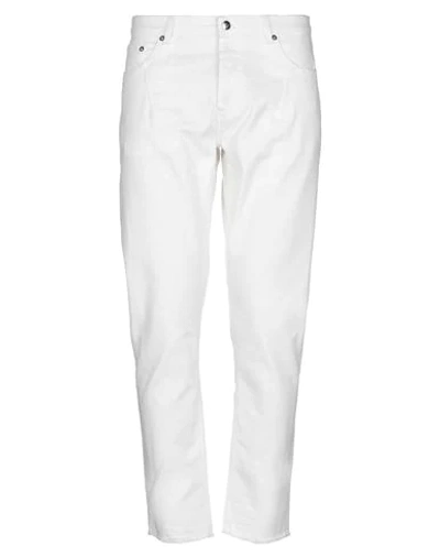 Les Hommes Men's Trousers Pants In Bianco