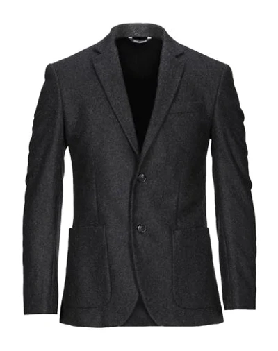 Dolce & Gabbana Suit Jackets In Steel Grey