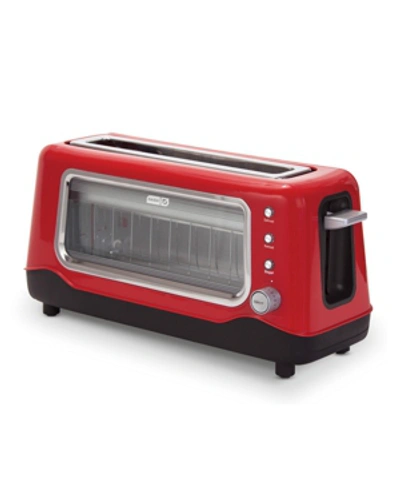 Dash Dvts501 Clear View 2-slice Toaster In Red