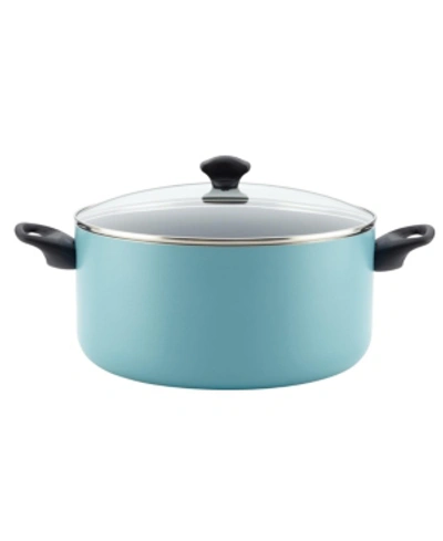 Farberware Aluminum Nonstick Covered 10.5-qt. Stockpot In Aqua