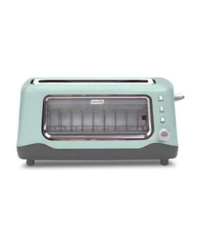 Dash Dvts501 Clear View 2-slice Toaster In Aqua