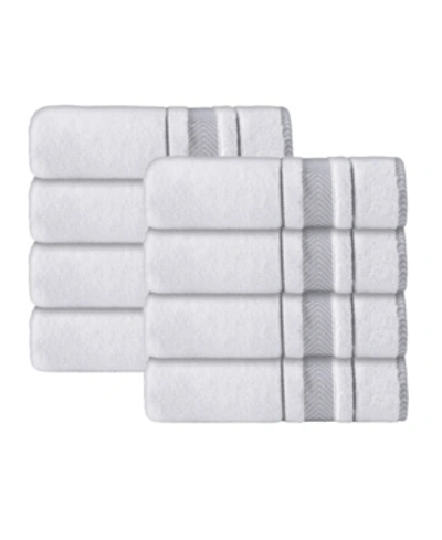 Enchante Home Enchasoft Turkish Cotton 8-pc. Hand Towel Set Bedding In White