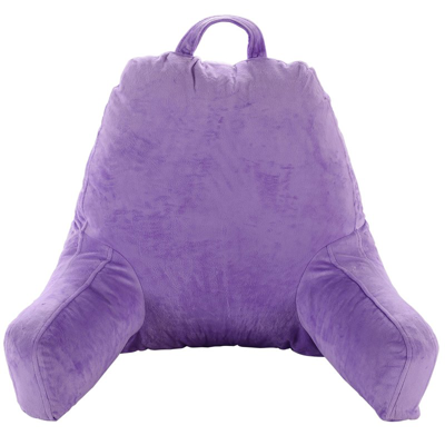 Cheer Collection Kids Size Reading And Gaming Pillow With Armrest In Purple