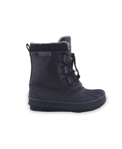 London Fog Kids' Big Boys Cheshire Duck Boots In Black