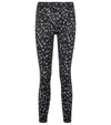 Varley Century Printed Cropped Leggings In Grey