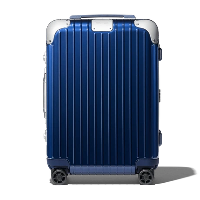 Rimowa Hybrid Cabin S Carry-on Suitcase In Blue - Polycarbonate - 21,7x15,8x7,9