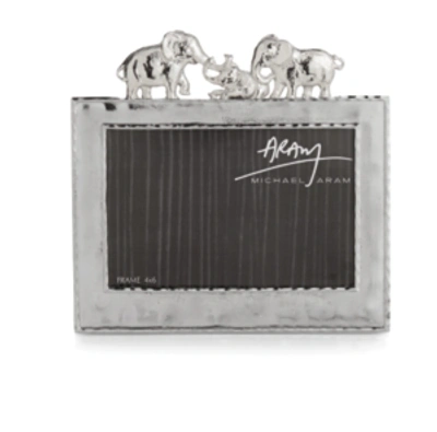 Michael Aram Elephant 4x6" Frame In Silver
