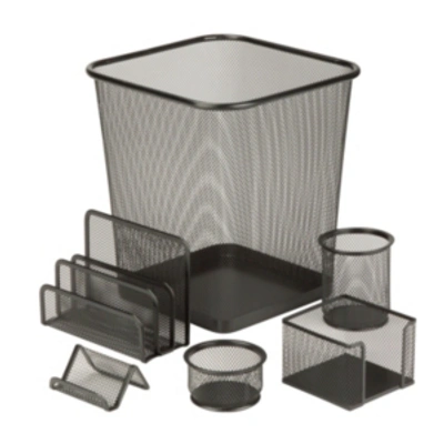 Honey Can Do 6-pc. Mesh Desk Set In Black