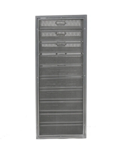 Mind Reader Mesh 10 Drawer Cabinet Metal Storage Drawers File Storage Cart In Silver