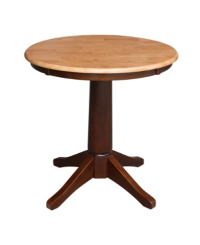 International Concepts 30" Round Top Pedestal Table- 28.9"h