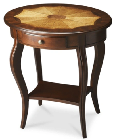 Butler Accent Table In Dark Brown