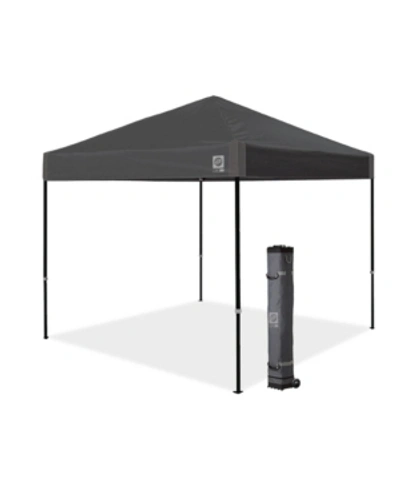 E-z Up Ambassador Instant Shelter Pop-up Straight Leg Basic Canopy Tent In Dark Gray